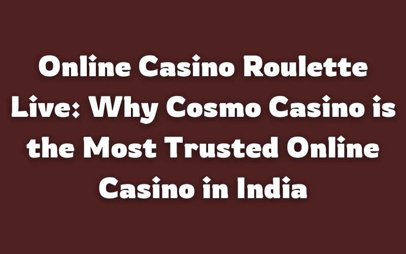 online casino roulette live