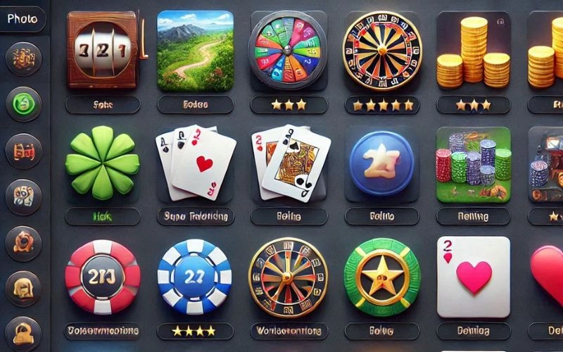 list of casino games